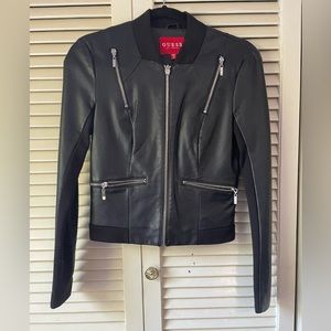 Black Guess Faux leather jacket